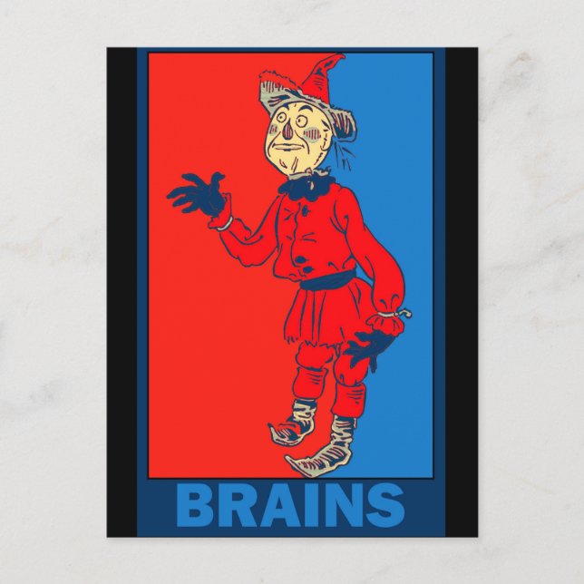 Cartão Postal Denslow's Wizard of Oz: Brains (Frente)
