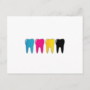 Cartão Postal dente CMYK