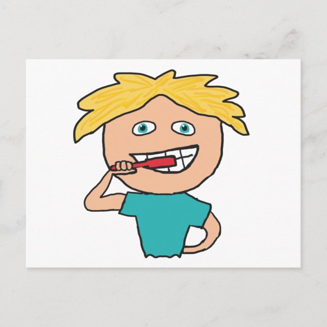 Cartão Postal Dentes De Esmagamento (Frente)