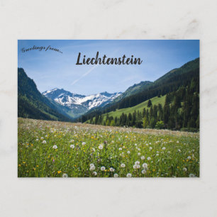Cartão Postal Dentes-de-leão em Steg Liechtenstein