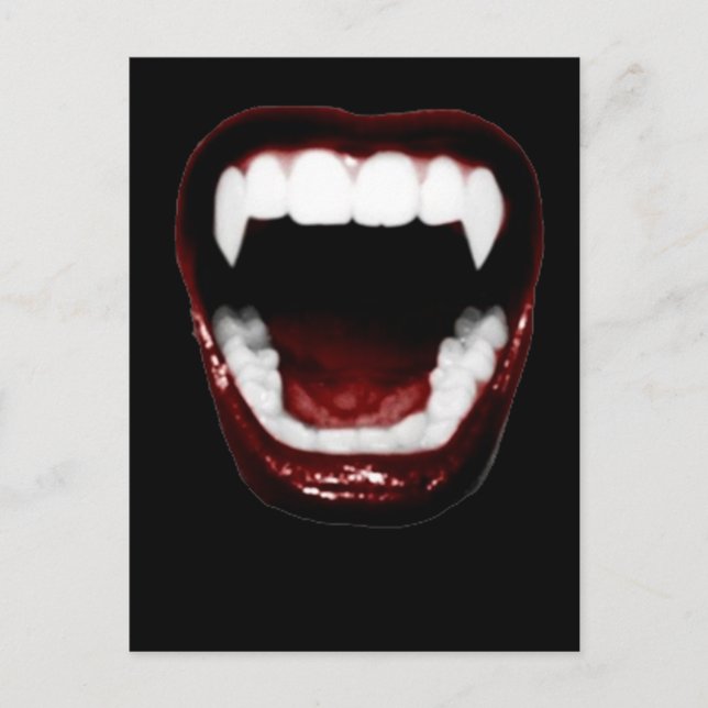 Cartão Postal "Dentes de Vampiro" (Frente)