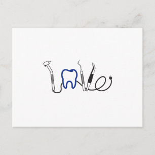 Cartão Postal Dentes Dentistas Amor Dental Adorto Dente Dente Do