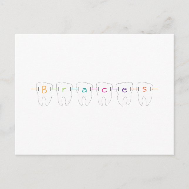 Cartão Postal Dentes do aparelho (Frente)