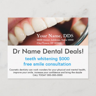 CARTÃO POSTAL DENTES QUE WHITENING O NEGÓCIO