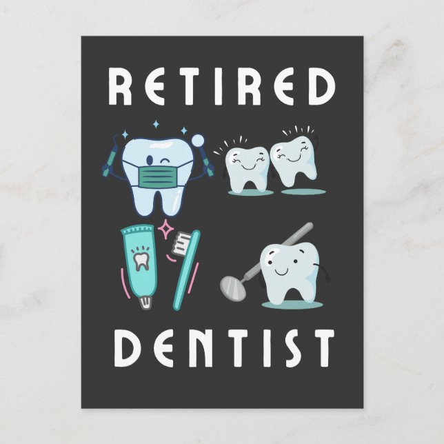 Cartão Postal dentista aposentado (Frente)