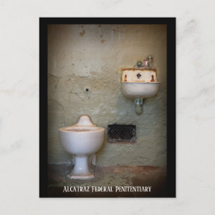 Cartão Postal Dentro da cela prisional no Rock, Alcatraz,