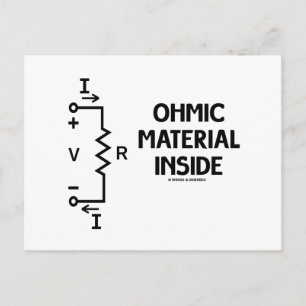 Cartão Postal Dentro de Material Ohmic (Lei de Ohm)