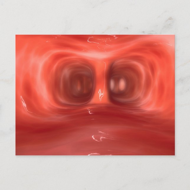 Cartão Postal Dentro de Visão Microscópica Os Pulmões Humanos (Frente)