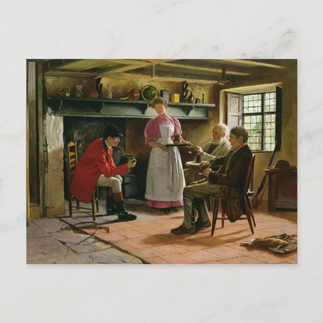 Cartão Postal Dentro do Lygon Arms, Broadway, 1896 (Frente)