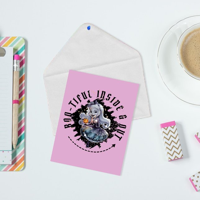 Cartão Postal "Dentro e Saída Bootizada" Garota Fantasma de Hall (Criador carregado)