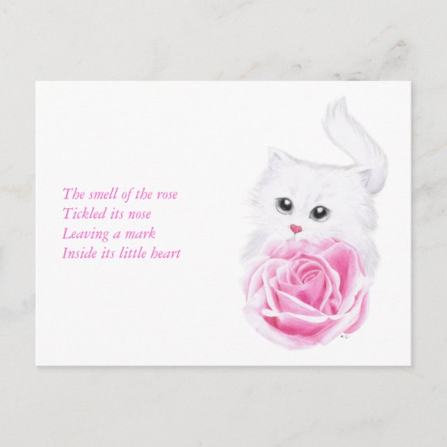 Cartão Postal Dentro é um pequeno coração (Frente)