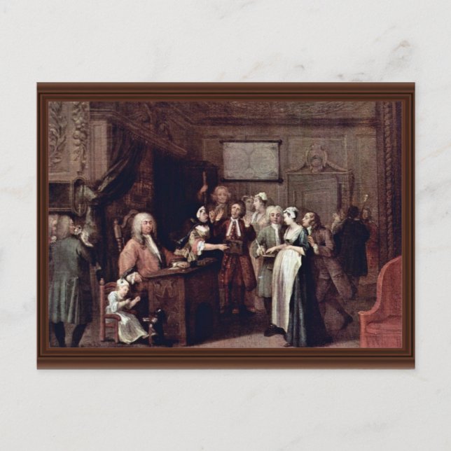 Cartão Postal Denúncia De Hogarth William (Melhor Qualidade) (Frente)