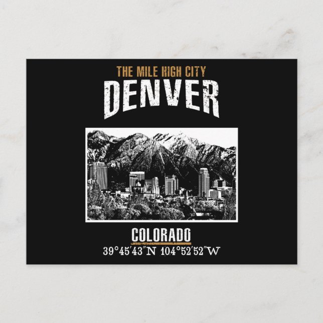 Cartão Postal Denver (Frente)
