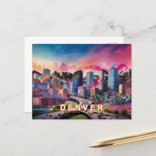 Cartão Postal Denver A Cidade Alta Da Milha
