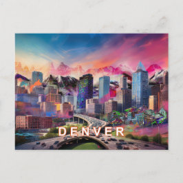 Cartão Postal Denver A Cidade Alta Da Milha