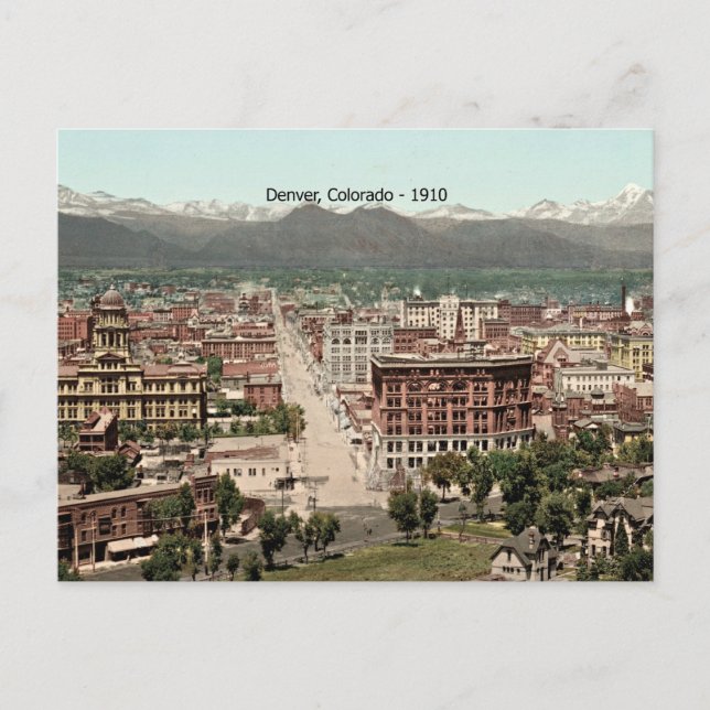 Cartão Postal Denver, Colorado - 1910 (Frente)