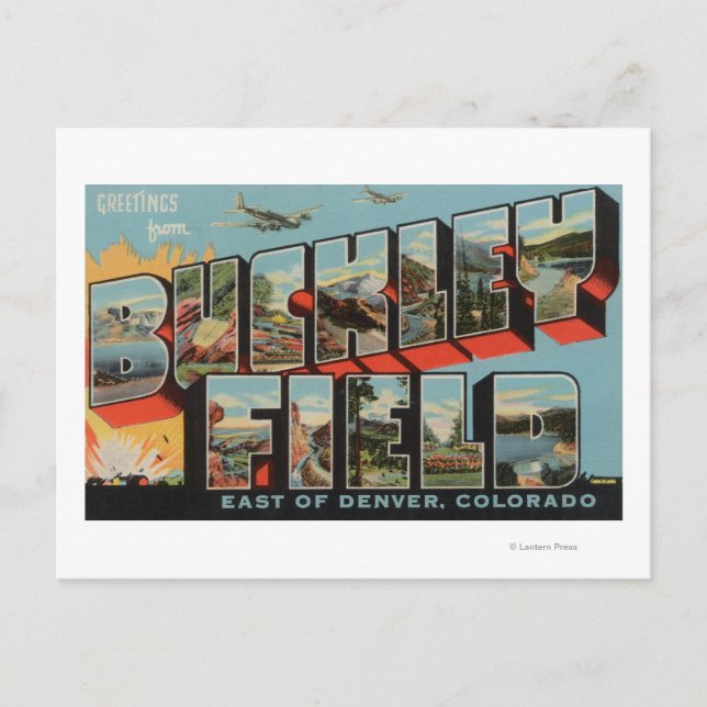 Cartão Postal Denver, Colorado - Buckley Field (Frente)