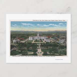 Cartão Postal Denver, Colorado - Panorama da Civic