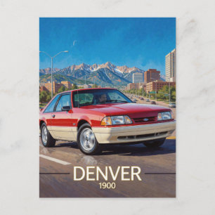 Cartão Postal Denver Estilo Estrada Montanhosa Rochosa 1990 Colo