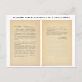 Cartão Postal Departamento de Guerra Ordem Geral 143 Tropas Colo