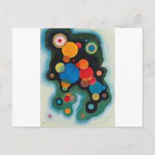 Cartão Postal Dependido óleo de Abstrato Impulso na Canvas Kandi