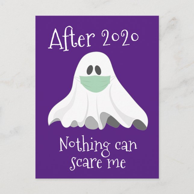 Cartão Postal Depois de 2020 nada pode me assustar fantasma (Frente)