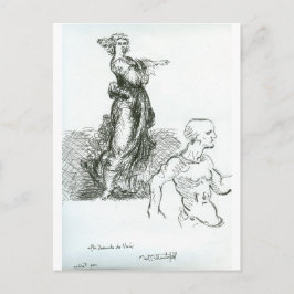 Cartão Postal Depois de Leonardo da Vinci "Vamos!"