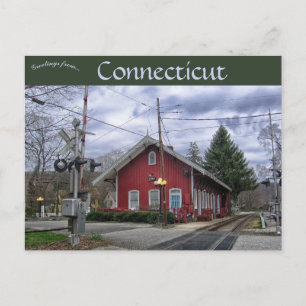 Cartão Postal Depósito de Trem de Kent Connecticut