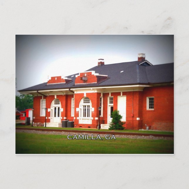 Cartão Postal DEPOT - Camilla, Geórgia (Frente)