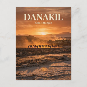 Cartão Postal Depressão de Danakil, Mekele, Região de Afar