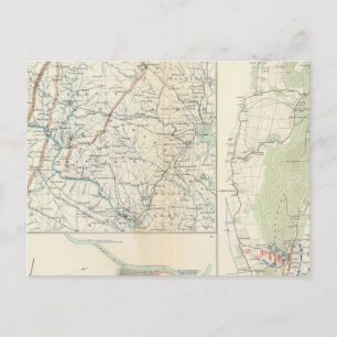 Cartão Postal Deptos militares de Wash, Penn, Annapolis, NE Va