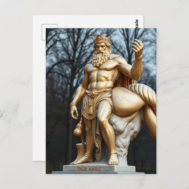 Cartão Postal Der größte Held aller Zeiten – Herkules in Gold (Frente/Verso)