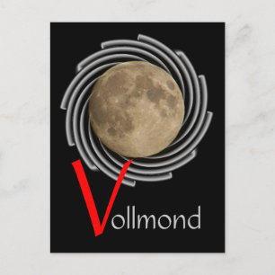 Cartão Postal Der Mond, la lune, la luna, a lua Postkarte