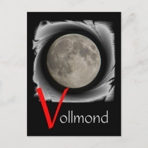 Cartão Postal Der Mond, la lune, la luna, a lua Postkarte