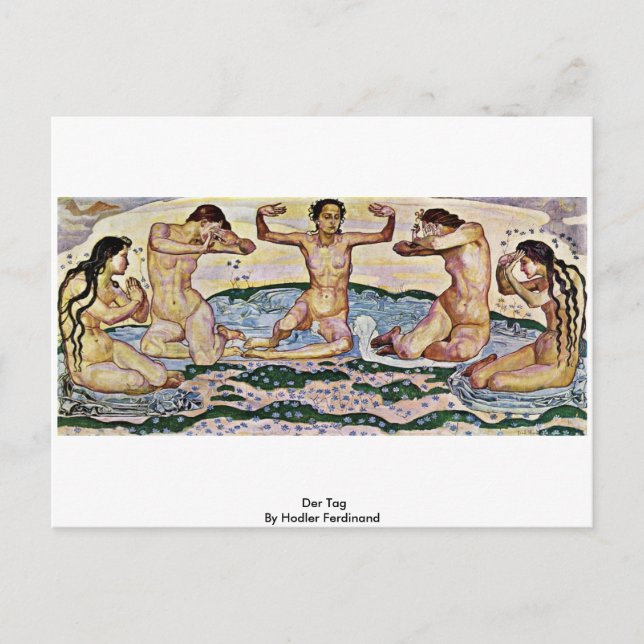 Cartão Postal Der Tag By Hodler Ferdinand (Frente)