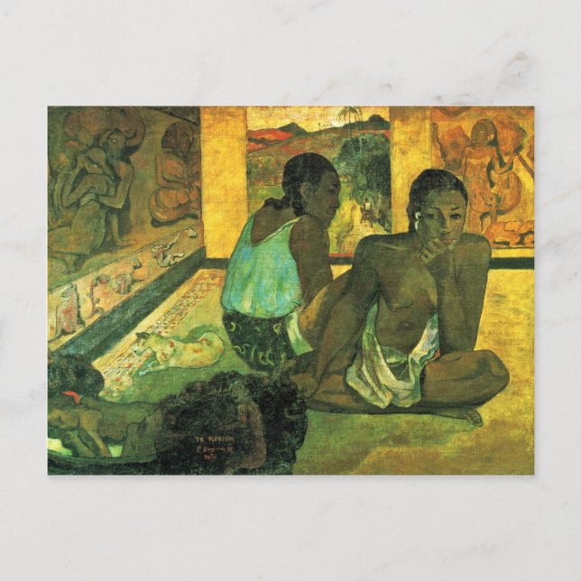 Cartão Postal Der Traum (Te Rerioa) Por Gauguin Paul (Frente)