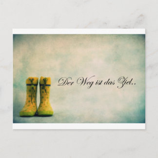 Cartão Postal Der Weg ist das Ziel.