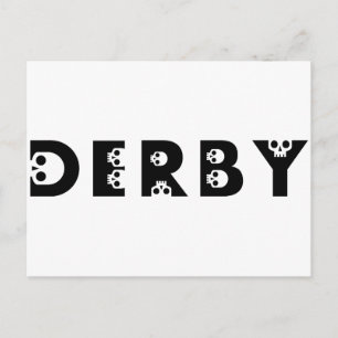 Cartão Postal derby : skullphabet