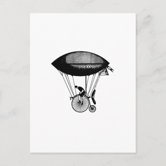 Cartão Postal Derigiclo de Steampunk (Frente)