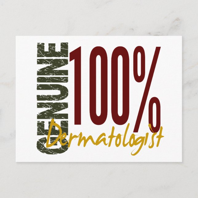 Cartão Postal Dermatologista Genuíno (Frente)