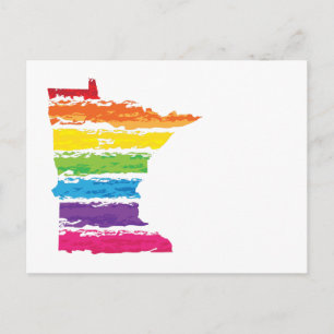 Cartão Postal derrames do arco-íris de minMinnesota