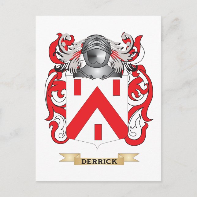Cartão Postal Derrick Casaco de Arms (Frente)