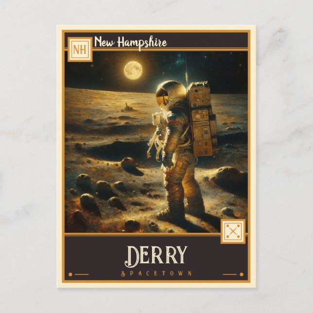 Cartão Postal Derry, New Hampshire | Vintage (Frente)