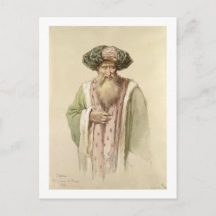 Cartão Postal Dervish - da Bósnia