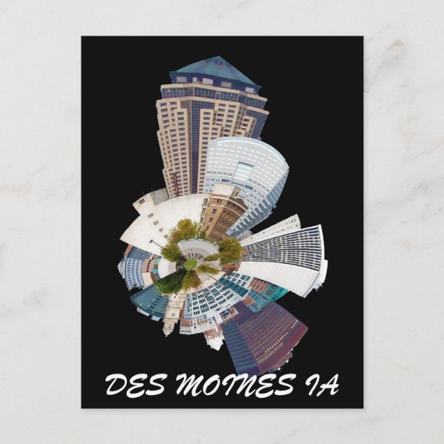 CARTÃO POSTAL DES MOINES IA (Frente)