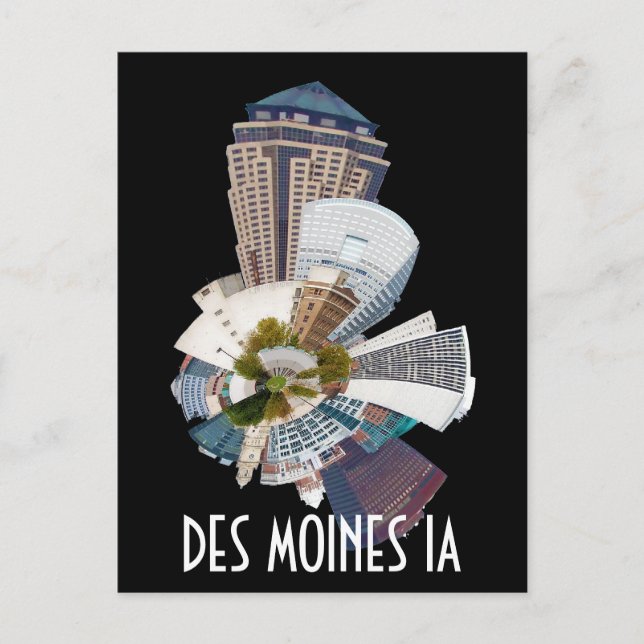 CARTÃO POSTAL DES MOINES IA (Frente)