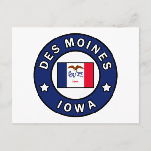 Cartão Postal Des Moines Iowa