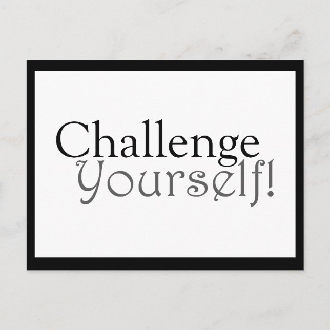 Cartão Postal Desafie-Se! - Cartão-postal Motivativo (Frente)