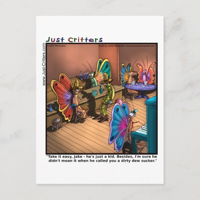 Cartão Postal Desativação da Borboleta (Frente)