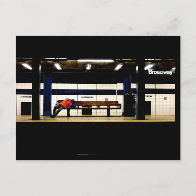 Cartão Postal Descanse na Broadway (Frente)